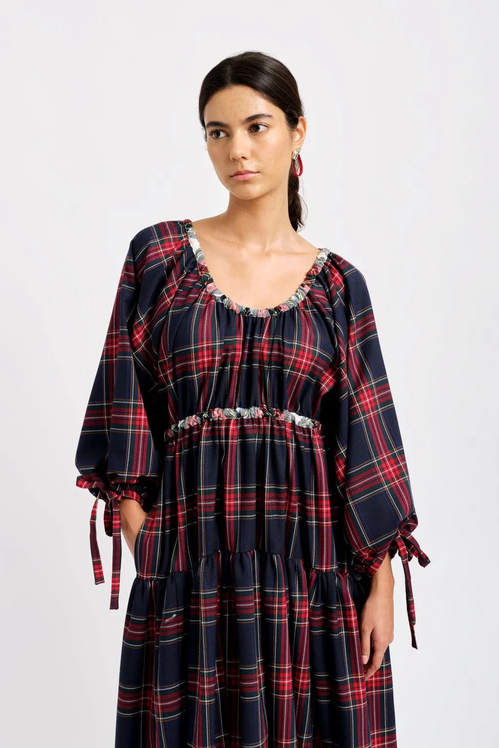 Josie Dress Navy Plaid sold by Eliza Faulkner product image thumbnail 5