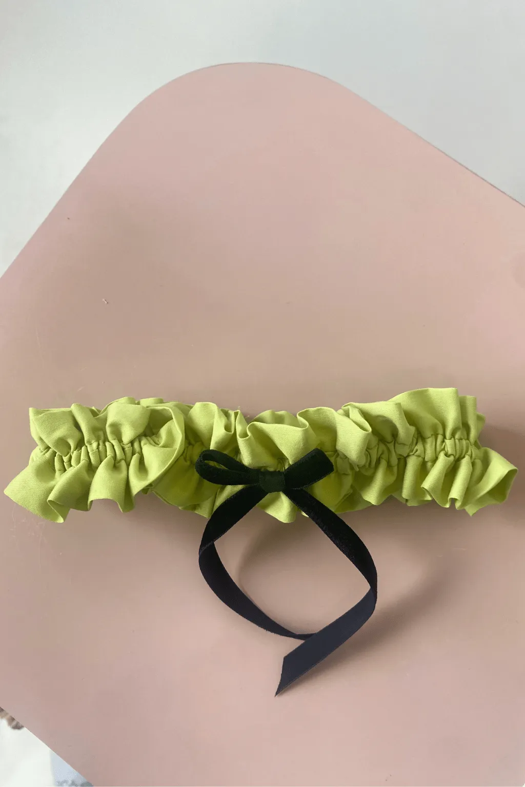 Scrunchie Garter Cotton Pear sold by Eliza Faulkner