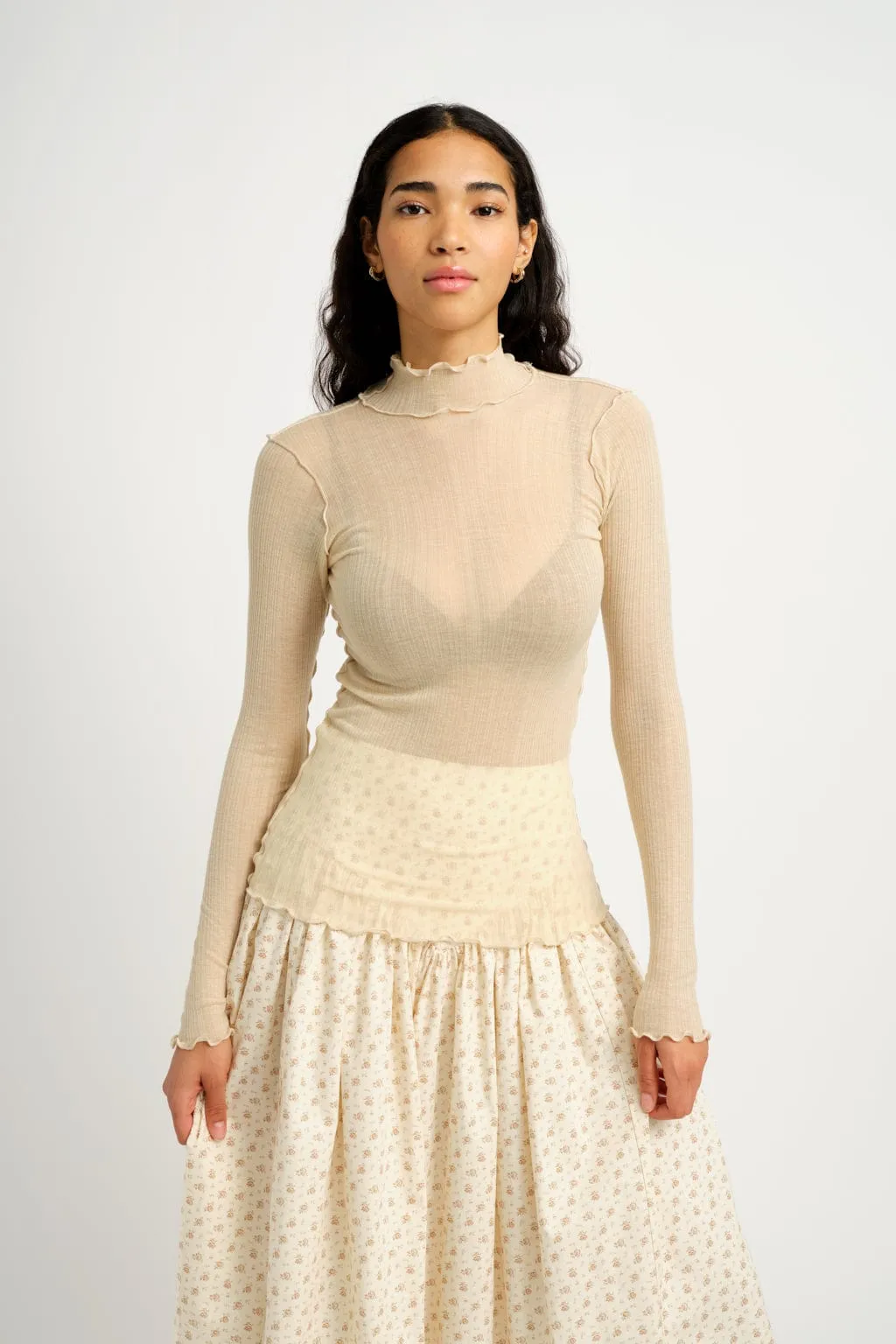 Jane Turtleneck Cream sold by Eliza Faulkner