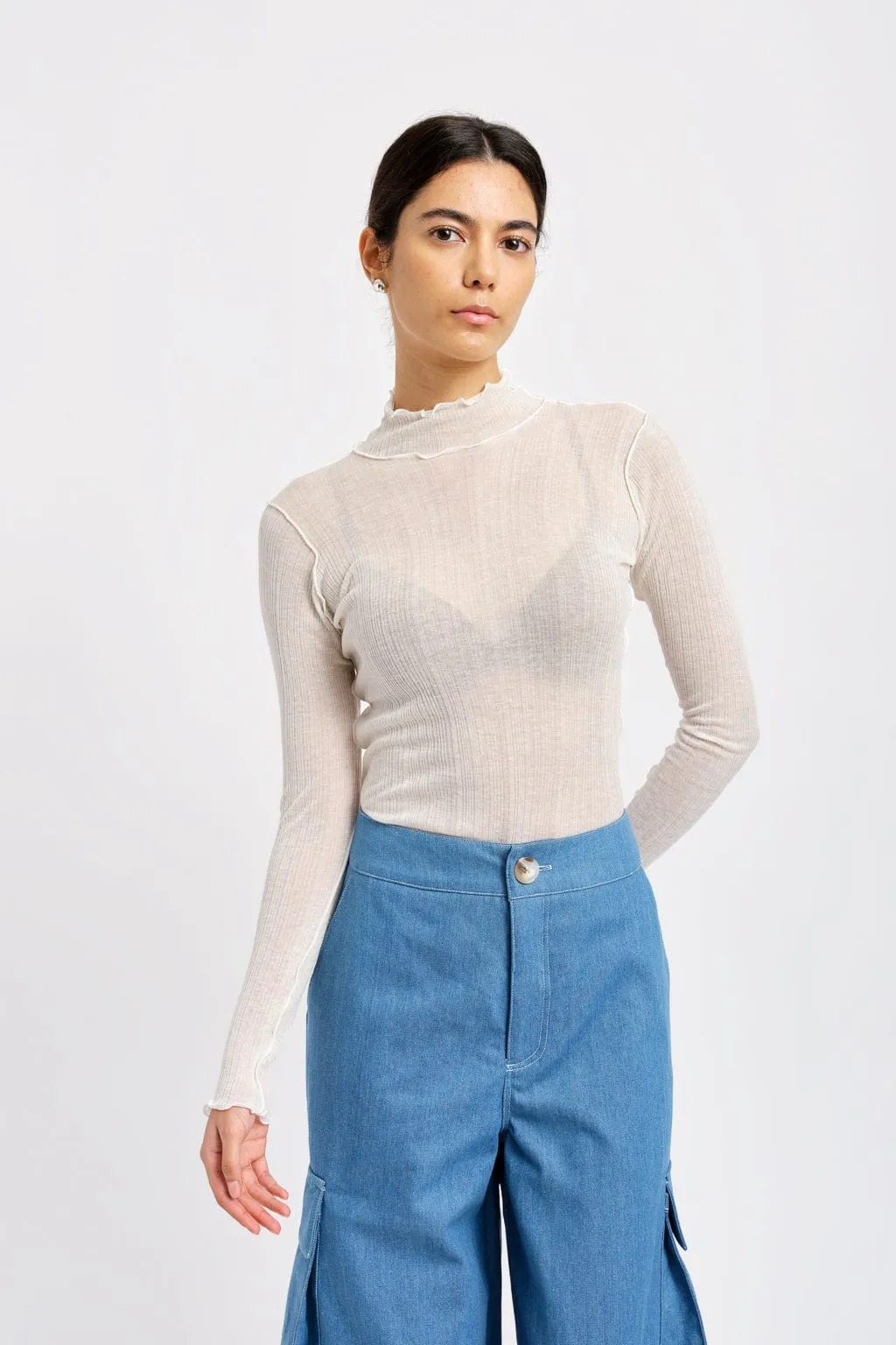 Jane Turtleneck White sold by Eliza Faulkner product image thumbnail 2