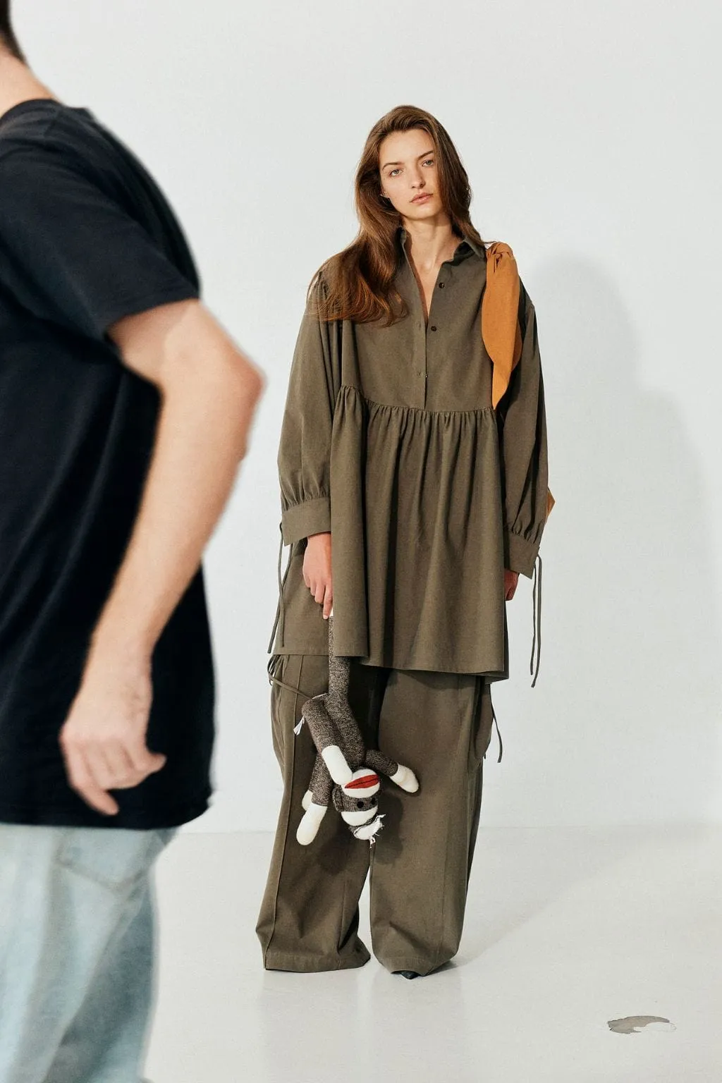 Brodie Pant Khaki sold by Eliza Faulkner product image thumbnail 3