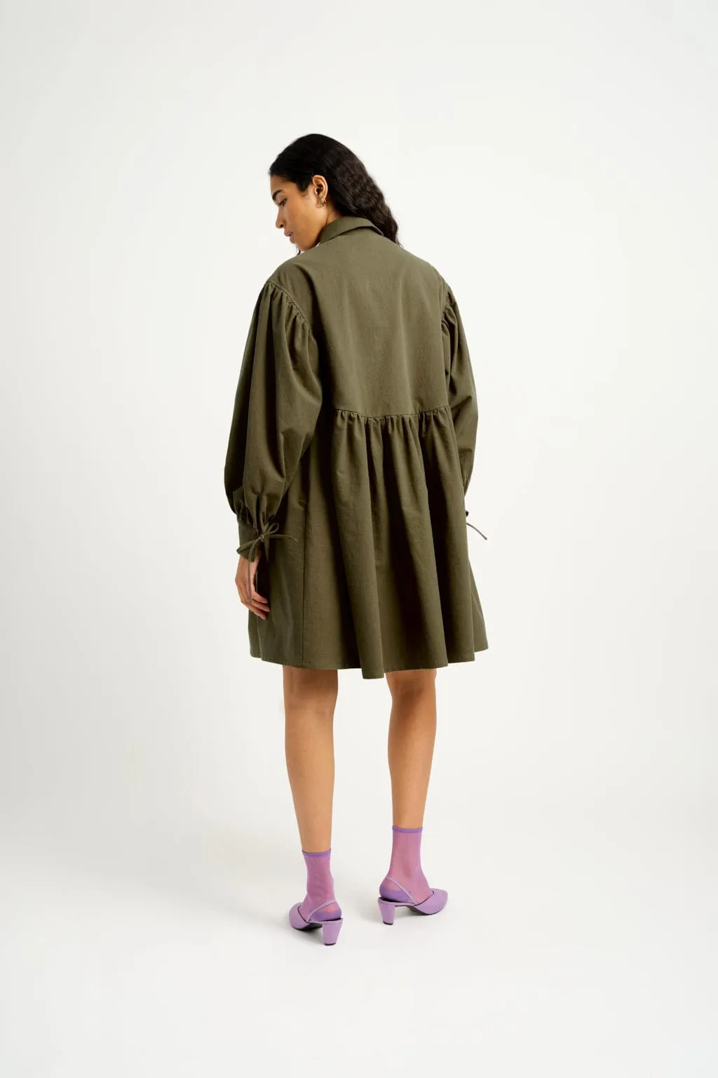 Loretta Dress Khaki sold by Eliza Faulkner product image thumbnail 4