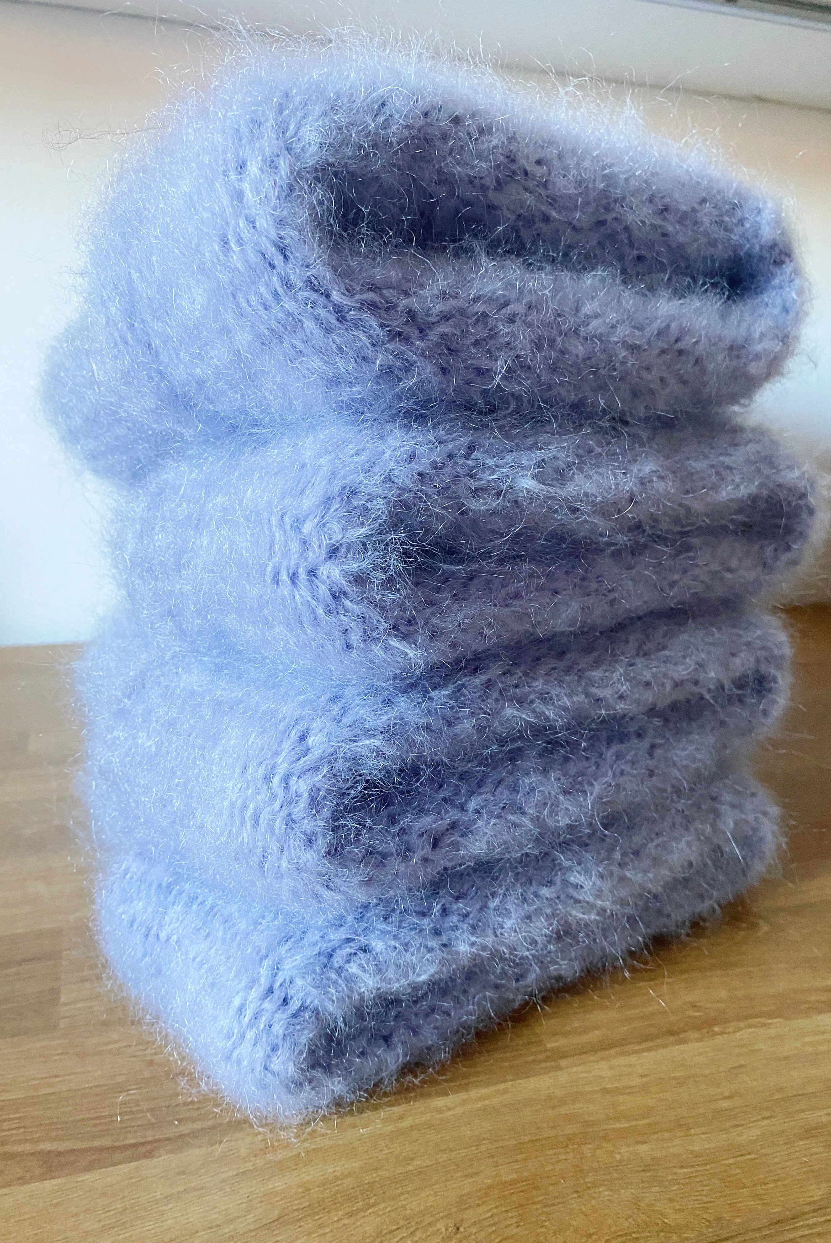 Heirloom Hat Cloud Mohair Beanie Lilac sold by Eliza Faulkner product image thumbnail 2
