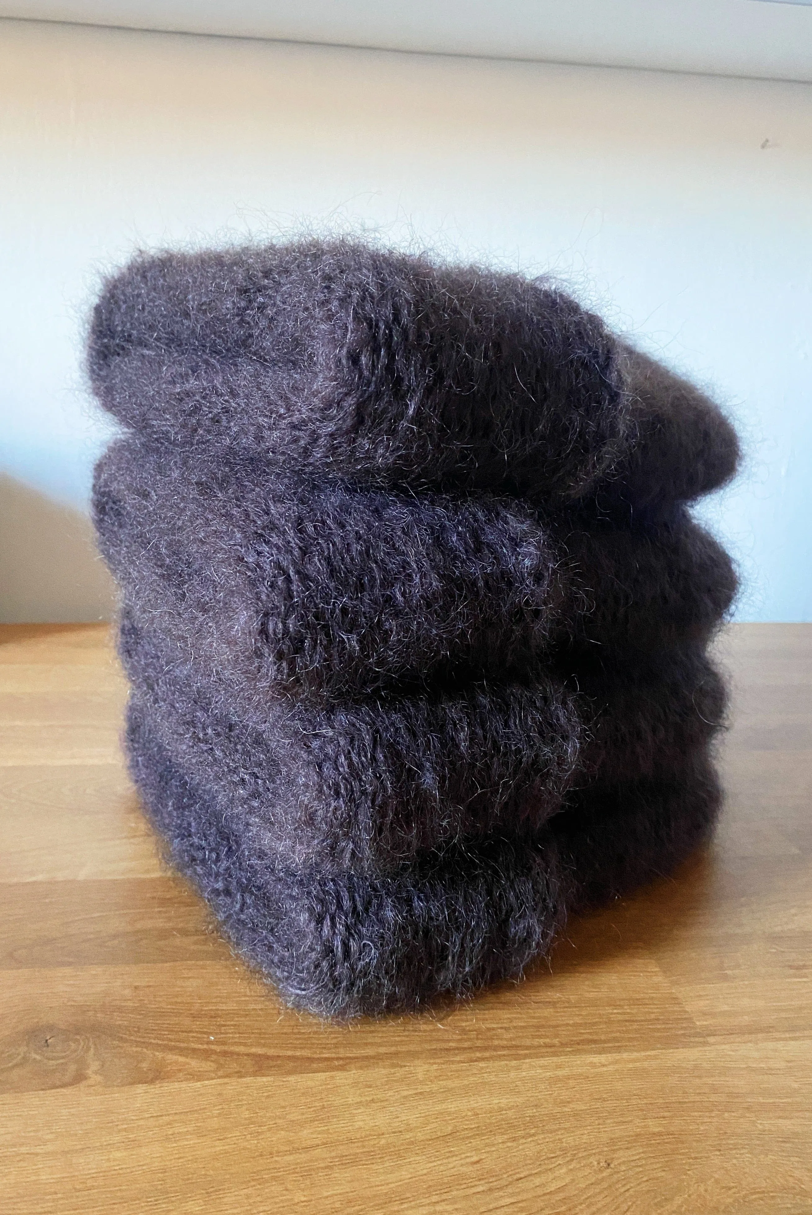 Heirloom Hat Cloud Mohair Beanie Chocolate sold by Eliza Faulkner product image thumbnail 2