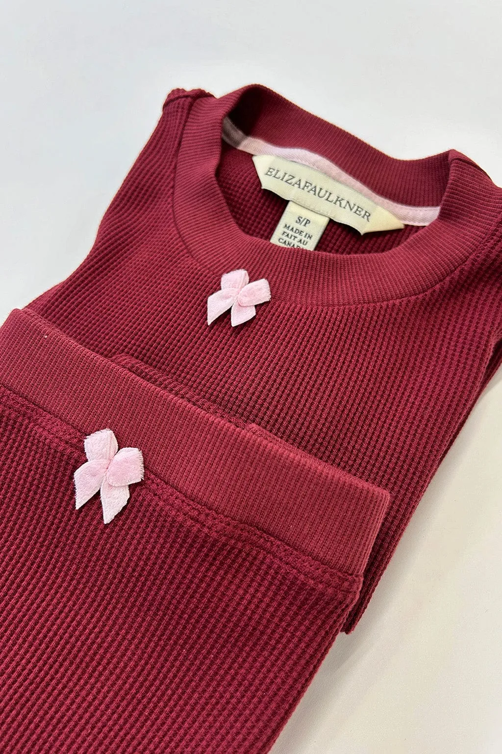 Ula Organic Cotton Waffle Panty Maroon sold by Eliza Faulkner product image thumbnail 3