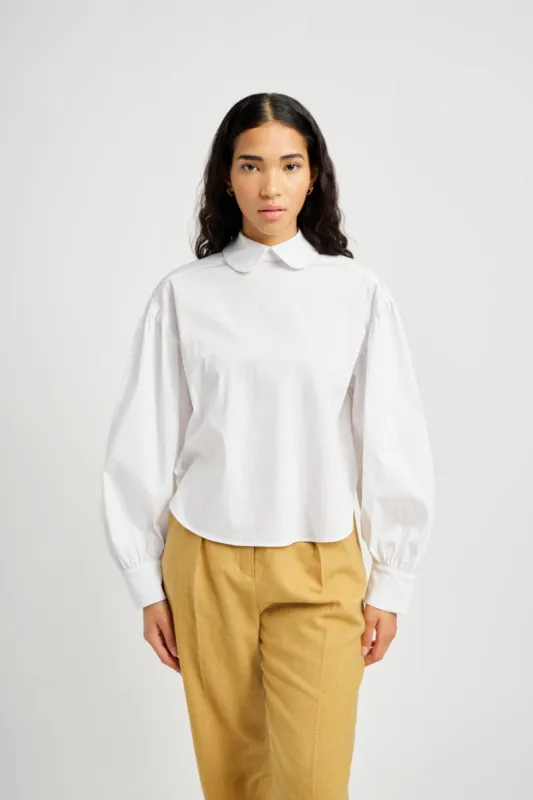 Leni Shirt White Cotton sold by Eliza Faulkner