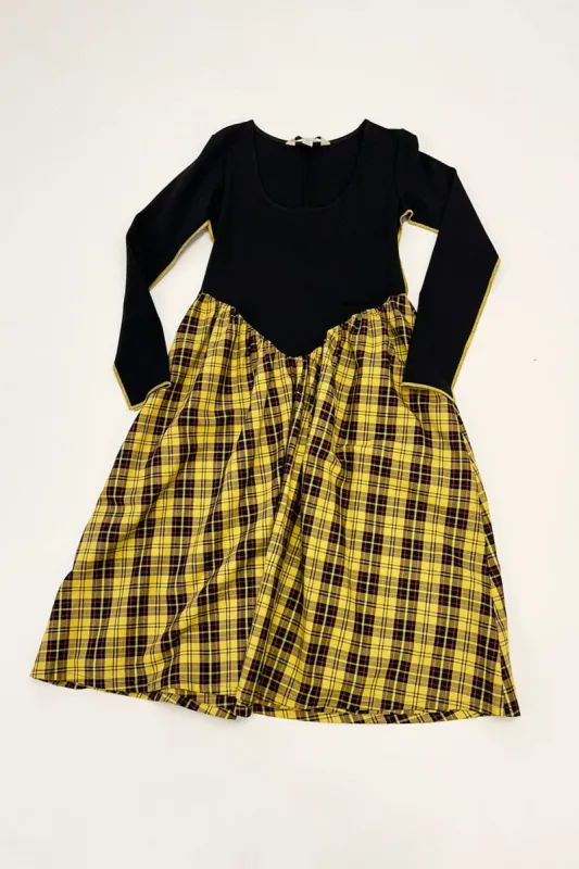 Eliza Faulkner x Free People Joan Dress Yellow Plaid made by Eliza Faulkner