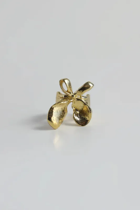 ORAC Finger Bow Golden Ring made by Eliza Faulkner