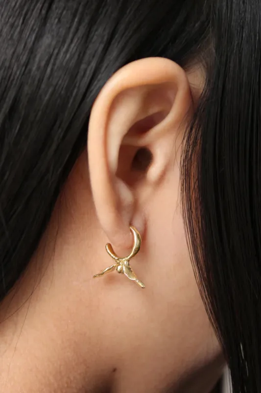 ORAC Bloom Hoops Golden made by Eliza Faulkner