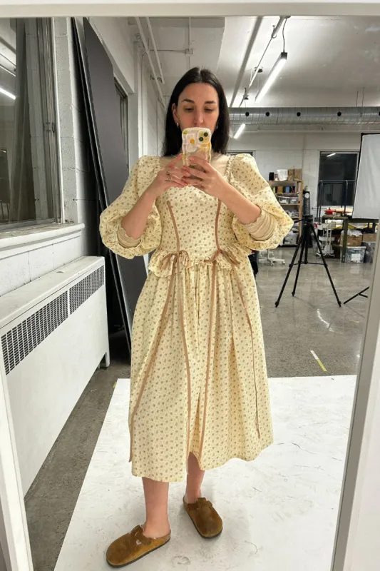 Maria Dress Cream Floral sold by Eliza Faulkner