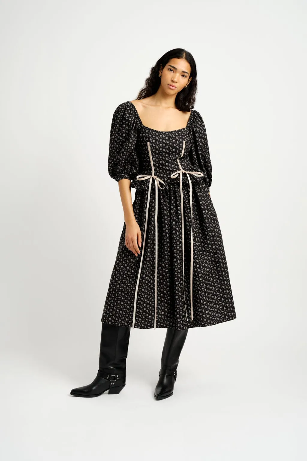 Maria Dress Black Floral sold by Eliza Faulkner product image thumbnail 4