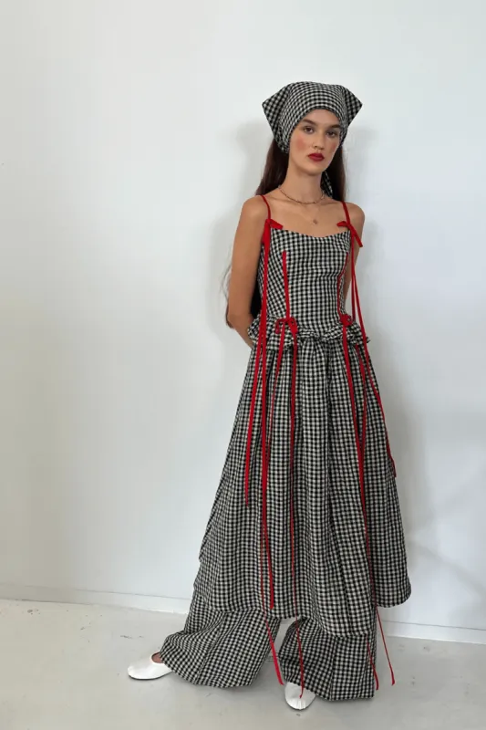 Sample Tessa Dress Gingham Linen sold by Eliza Faulkner