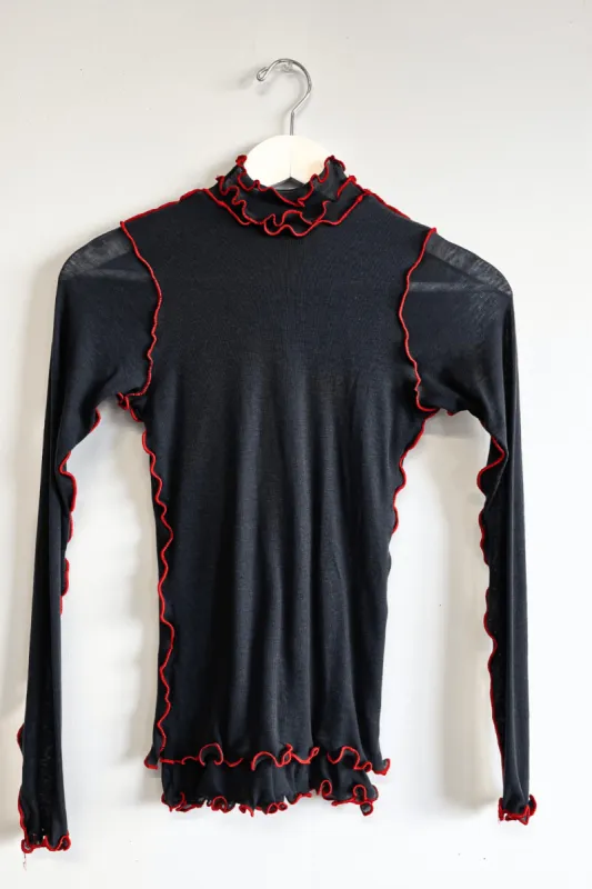 Sample Longsleeves Turtleneck Navy Wool sold by Eliza Faulkner