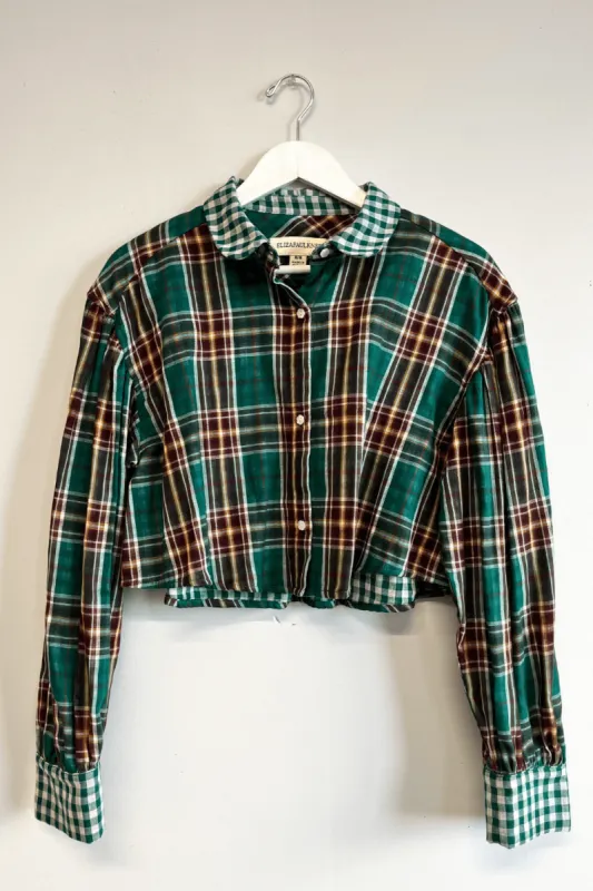Sample Tabitha Shirt Green Plaid sold by Eliza Faulkner