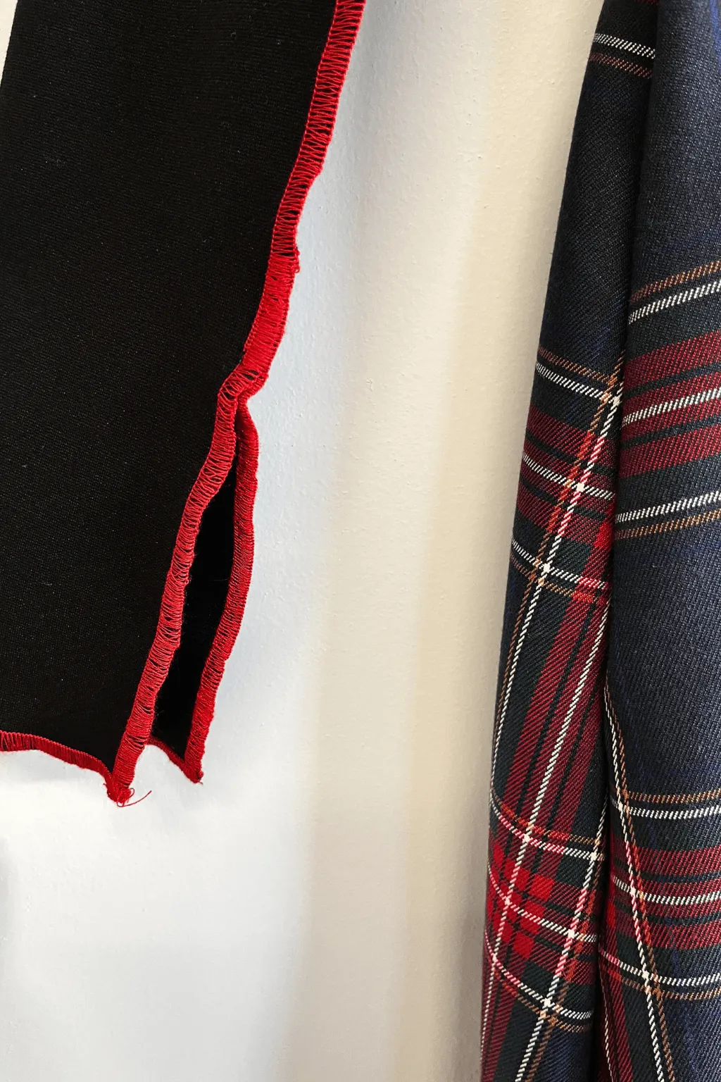 Sample Joan Dress Black And Navy Plaid sold by Eliza Faulkner product image thumbnail 2