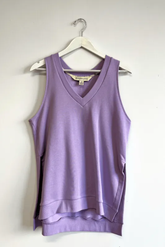 Sample Fleece Vest Top Lilac made by Eliza Faulkner