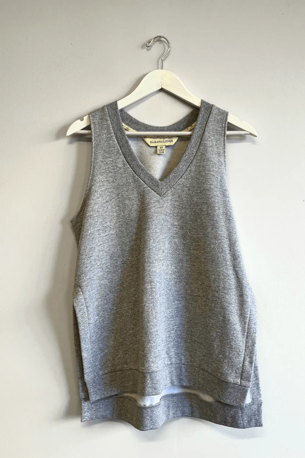 Sample Fleece Vest Top Grey sold by Eliza Faulkner product image thumbnail 2