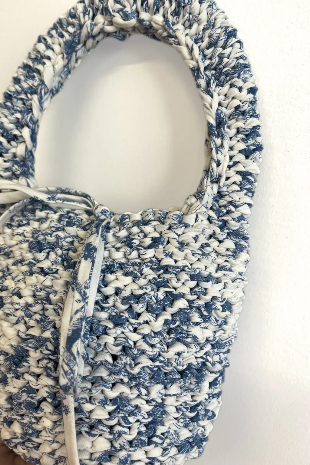 Crochet Bag Toile de Jouy sold by Eliza Faulkner product image thumbnail 3