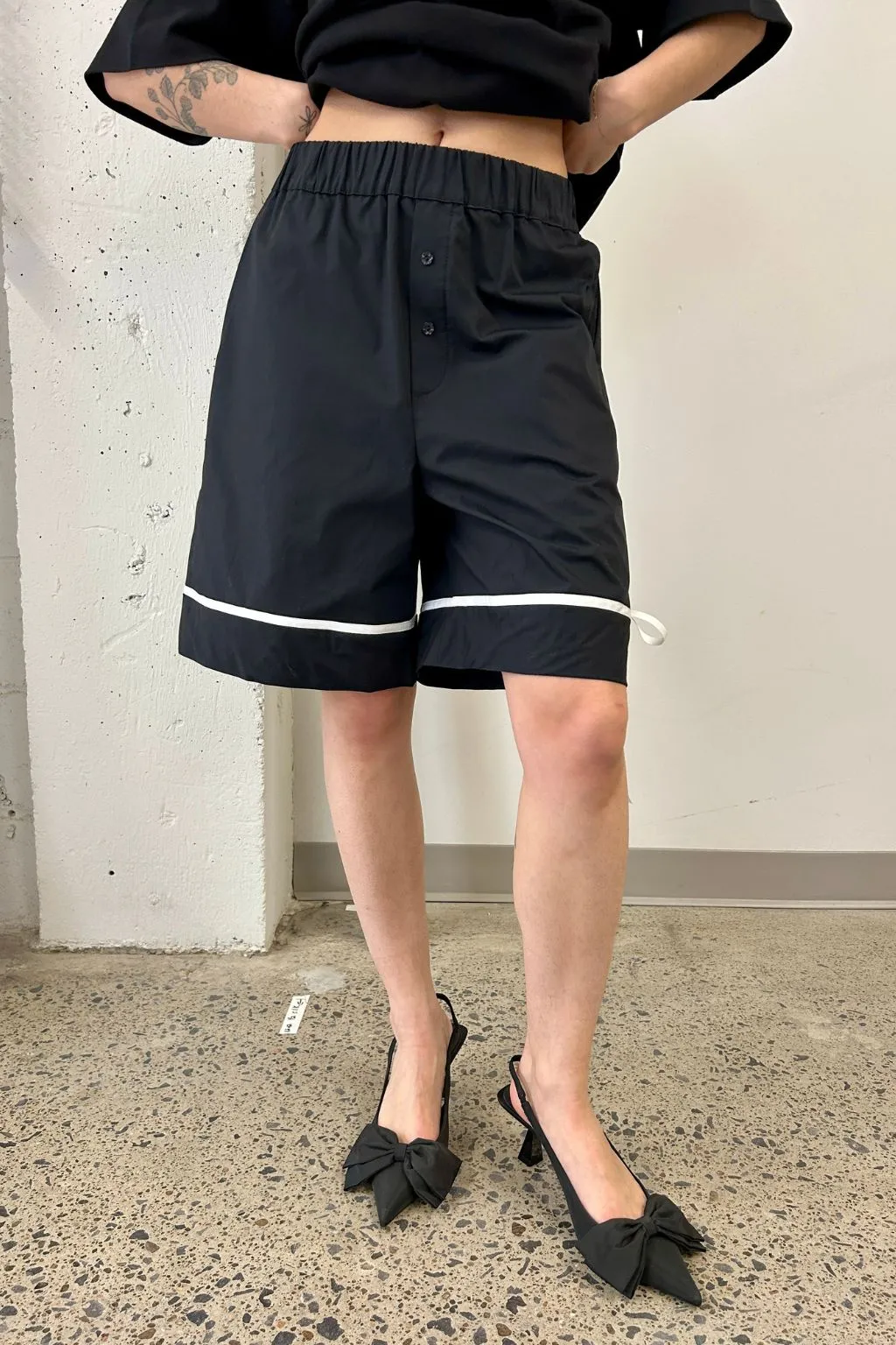 Bauer Short Black Cotton sold by Eliza Faulkner