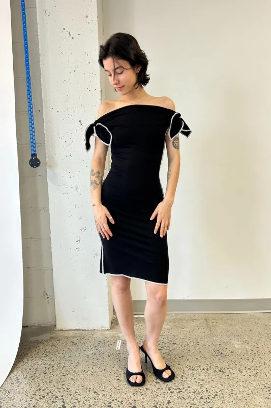 Lavonne Dress Black made by Eliza Faulkner