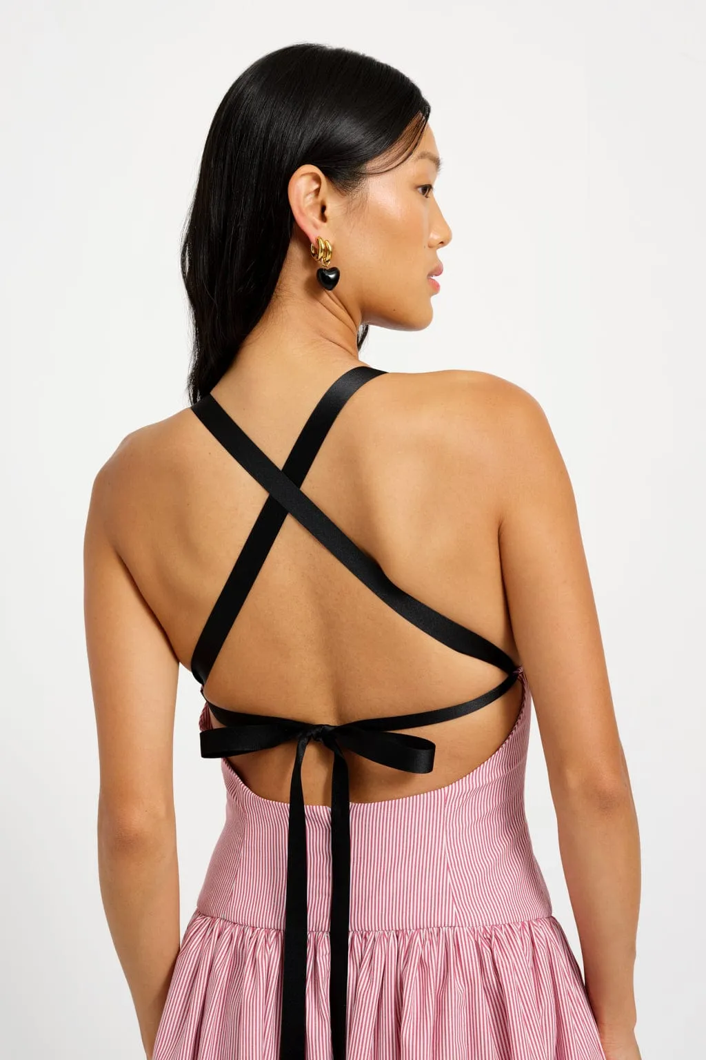 Gwen Dress Red Pinstripe sold by Eliza Faulkner product image thumbnail 4