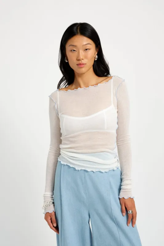 Jess Top White sold by Eliza Faulkner