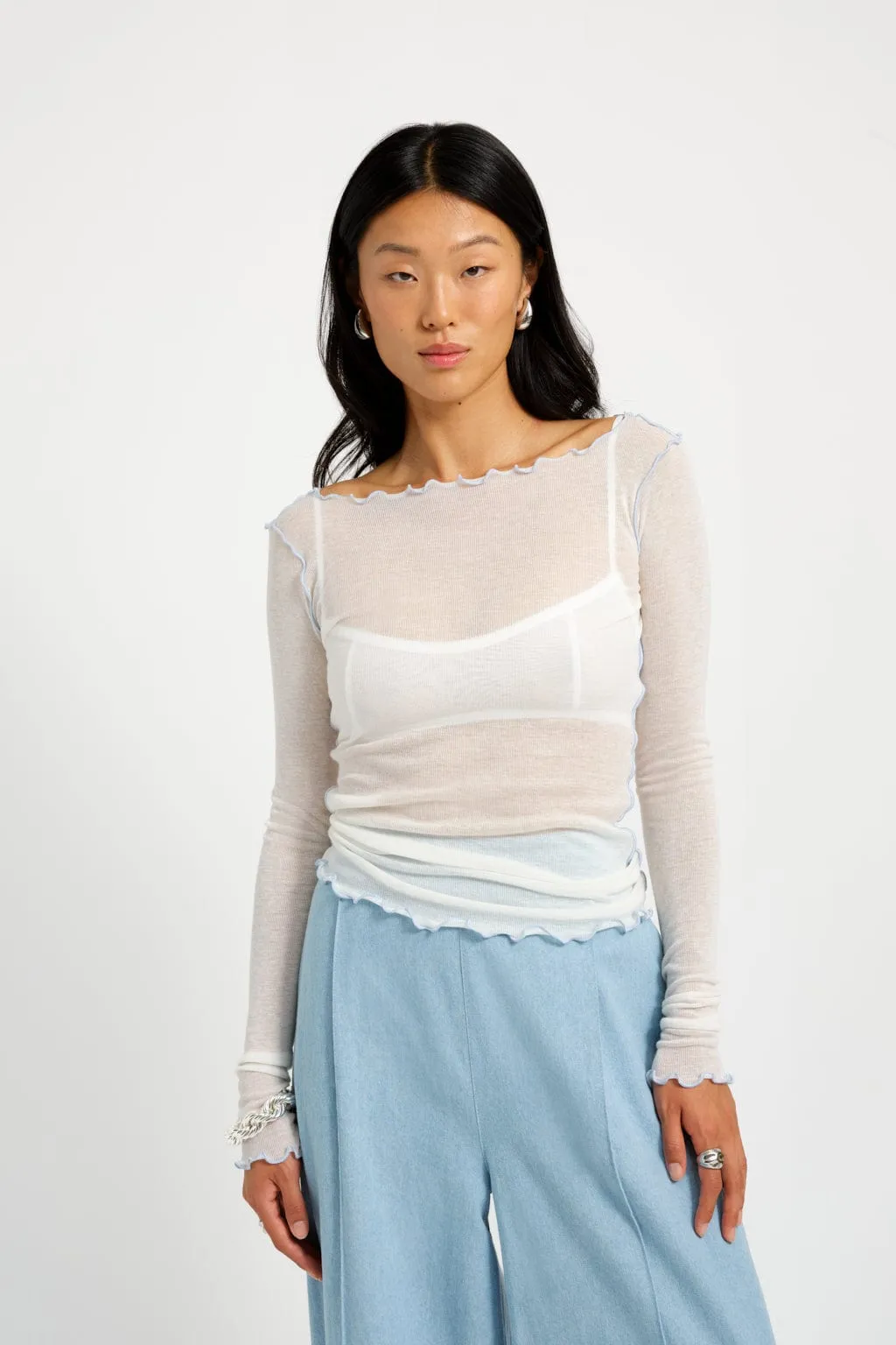 Jess Top White sold by Eliza Faulkner