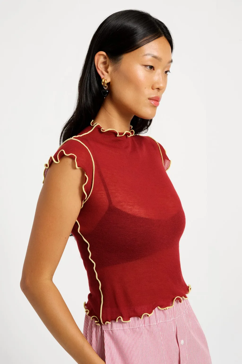Candice Top Raspberry Jam sold by Eliza Faulkner product image thumbnail 2