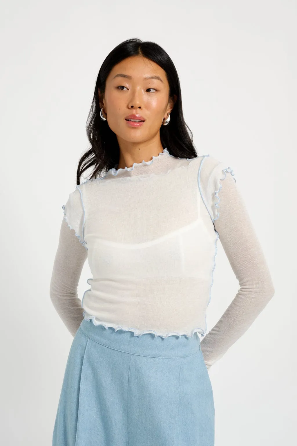 Candice Top White sold by Eliza Faulkner