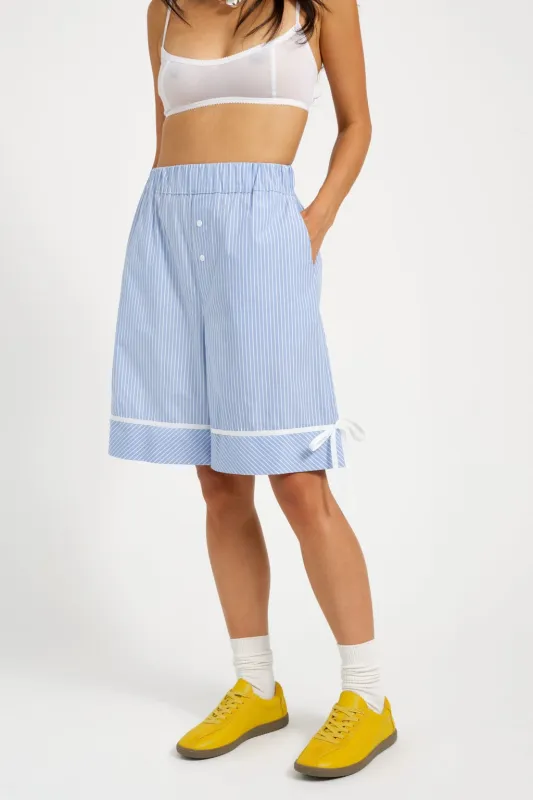 Bauer Short Blue Pinstripe made by Eliza Faulkner