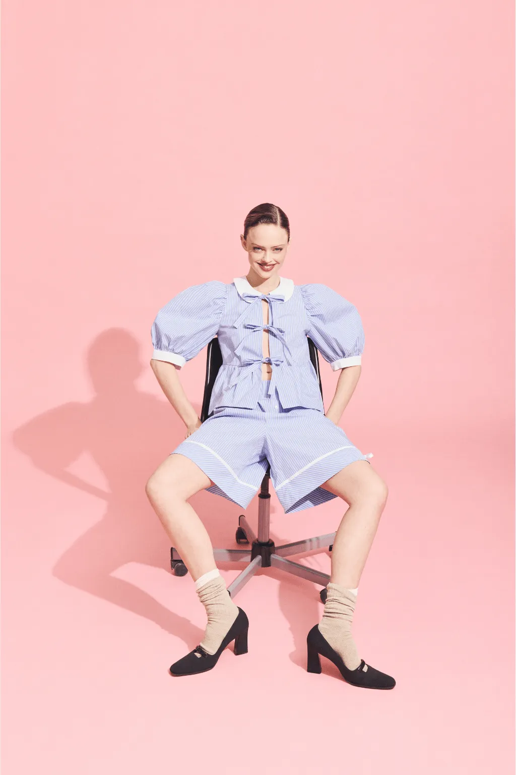 Bauer Short Blue Pinstripe sold by Eliza Faulkner product image thumbnail 4