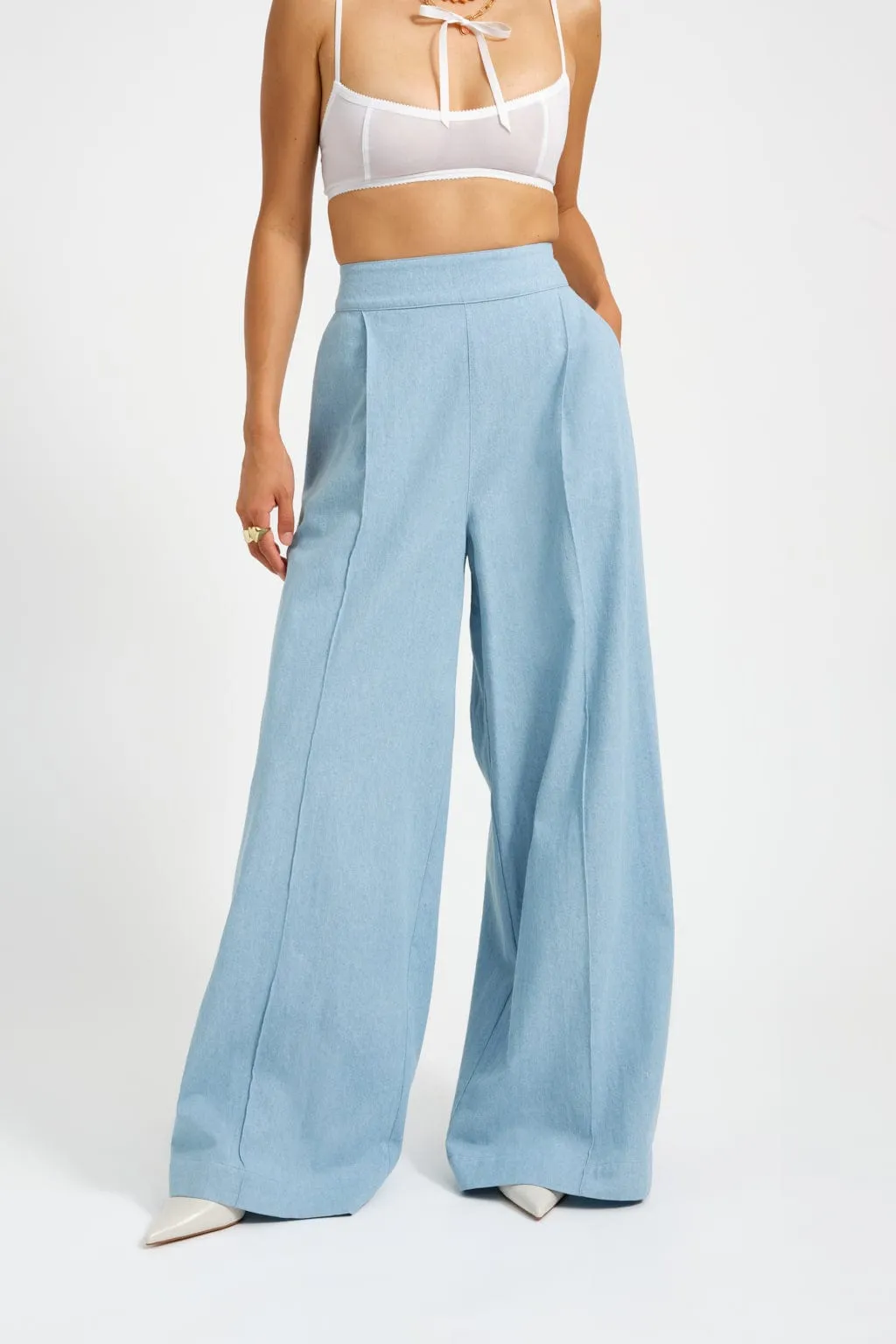 Romy Pant Bleach Denim sold by Eliza Faulkner product image thumbnail 2