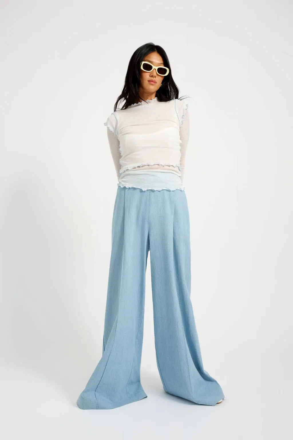 Romy Pant Bleach Denim sold by Eliza Faulkner