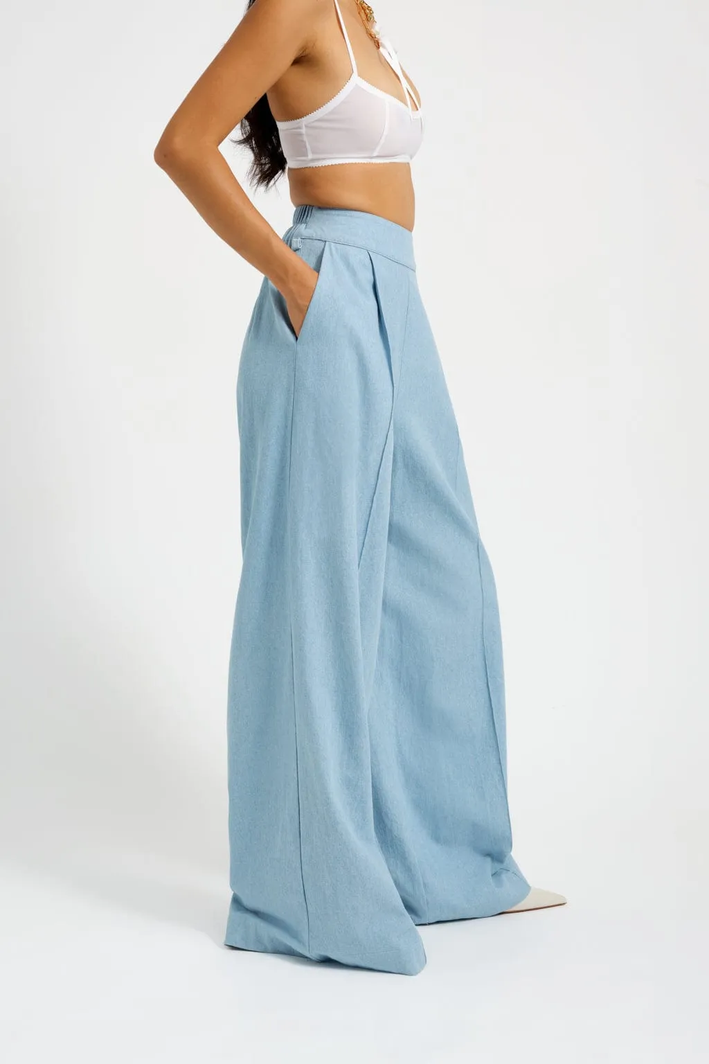 Romy Pant Bleach Denim sold by Eliza Faulkner product image thumbnail 3
