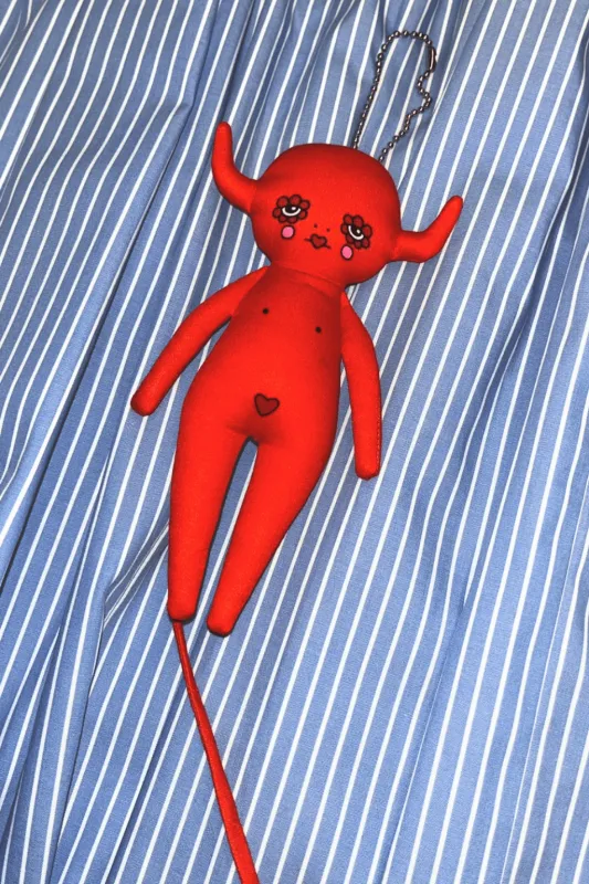 Bri Foster Bag Charm Doll Red sold by Eliza Faulkner