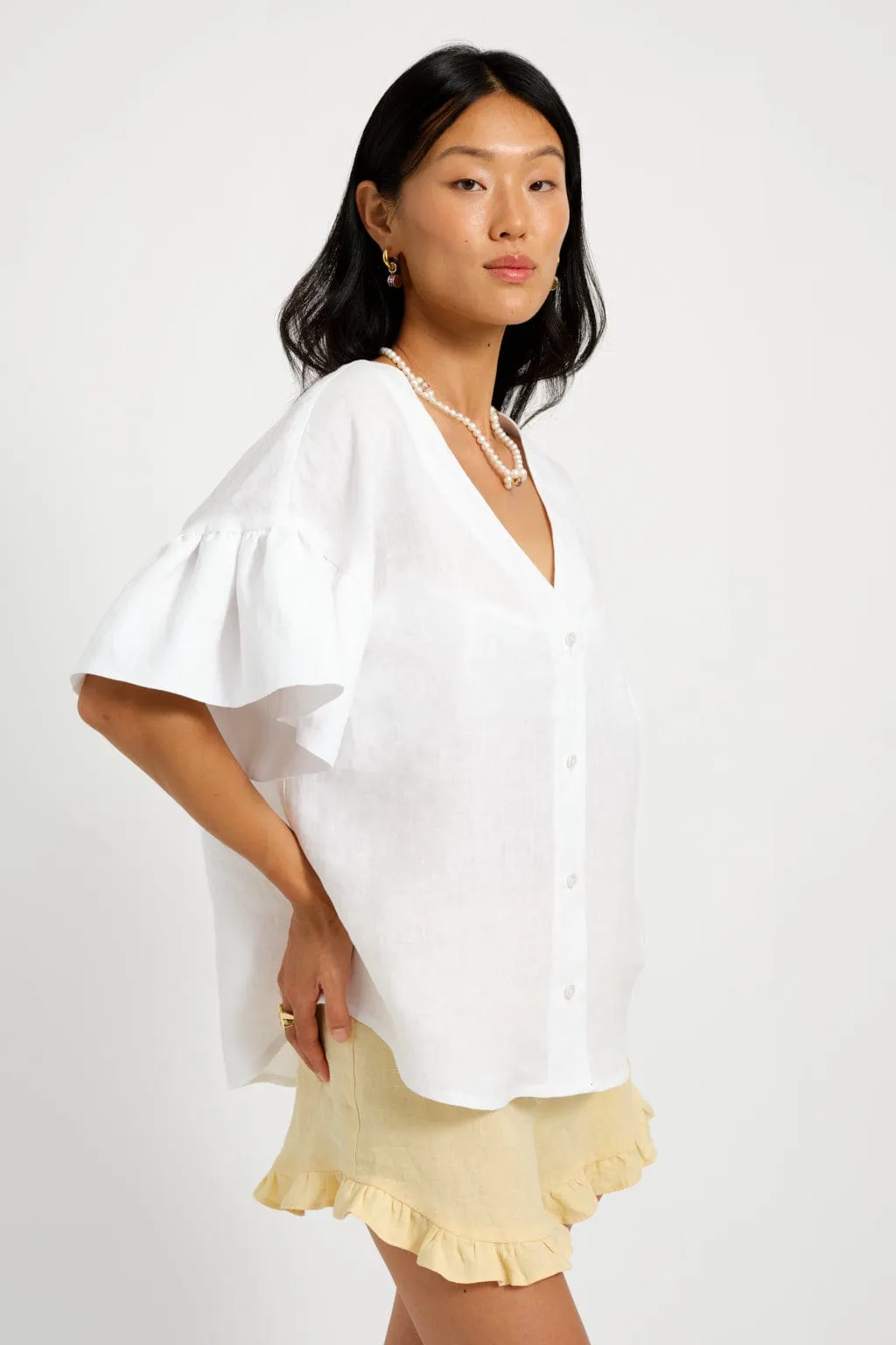 Dottie Blouse White sold by Eliza Faulkner product image thumbnail 4