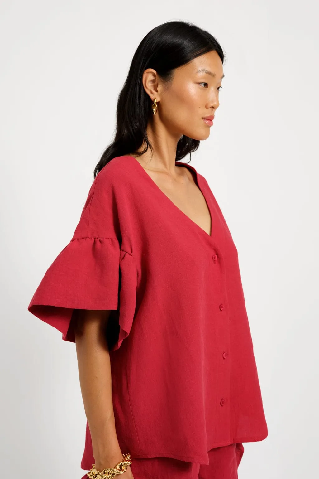 Dottie Blouse Red sold by Eliza Faulkner product image thumbnail 2