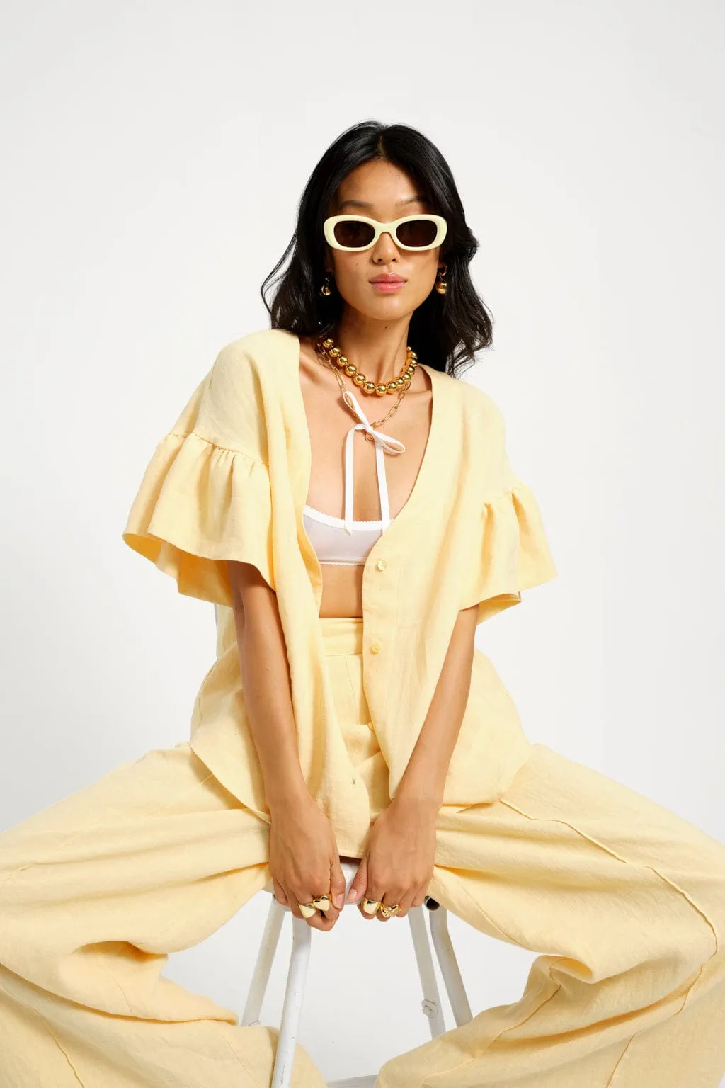 Dottie Blouse Yellow sold by Eliza Faulkner product image thumbnail 5