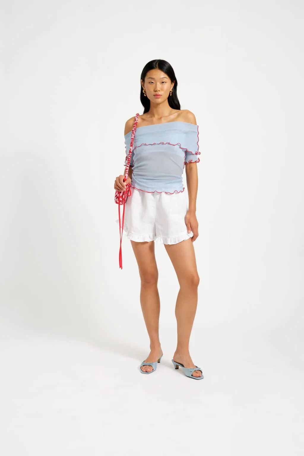 Baxter Short White Linen sold by Eliza Faulkner product image thumbnail 3