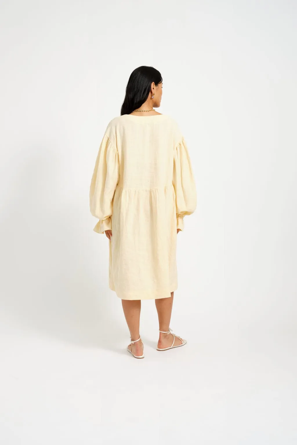 Heather Dress Butter Yellow sold by Eliza Faulkner product image thumbnail 4