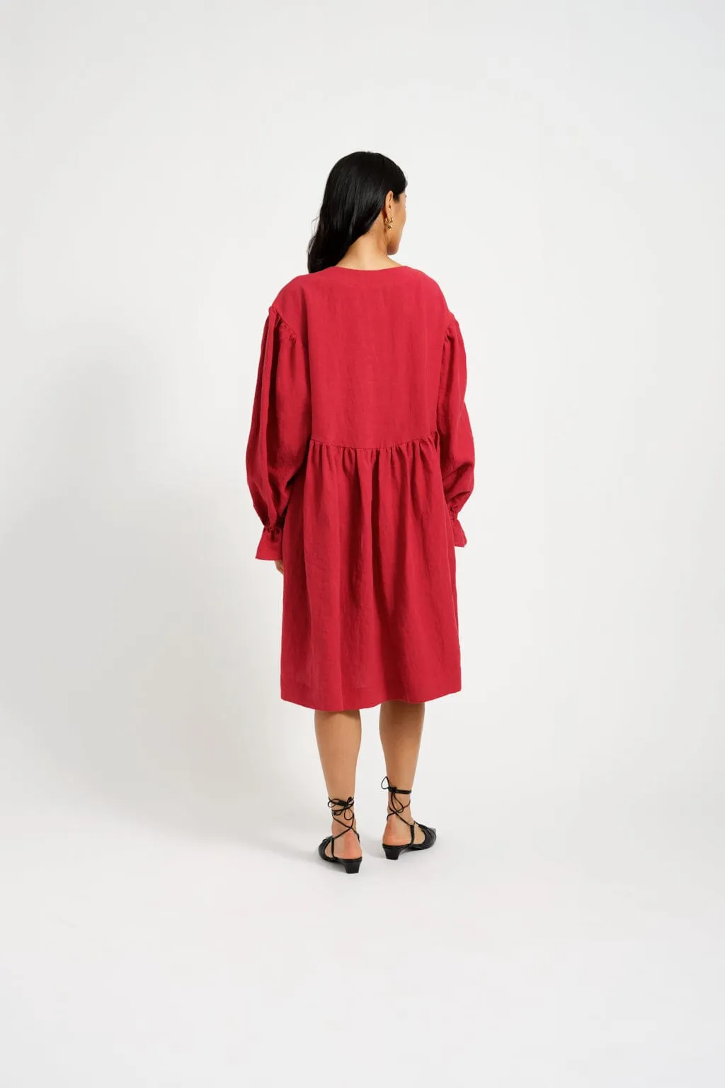 Heather Dress Maroon Red sold by Eliza Faulkner product image thumbnail 2
