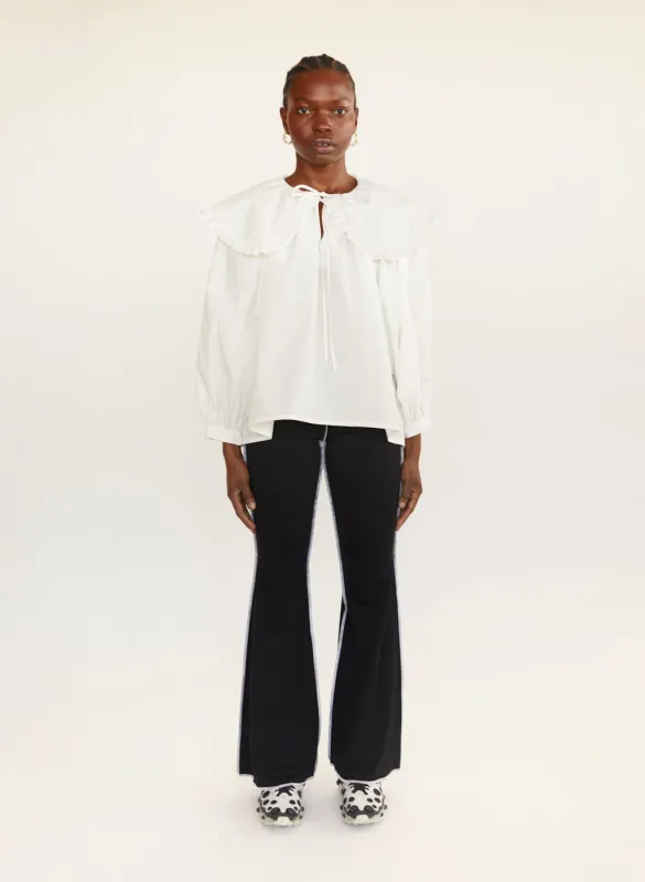 Sample Sawyer Top White Cotton made by Eliza Faulkner