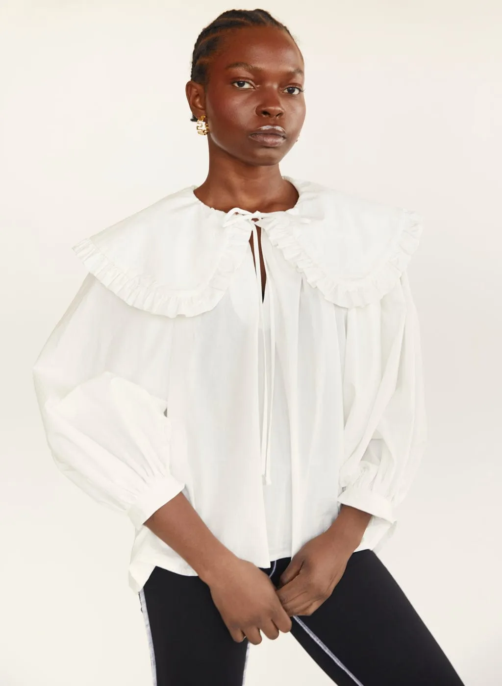 Sample Sawyer Top White Cotton sold by Eliza Faulkner product image thumbnail 2