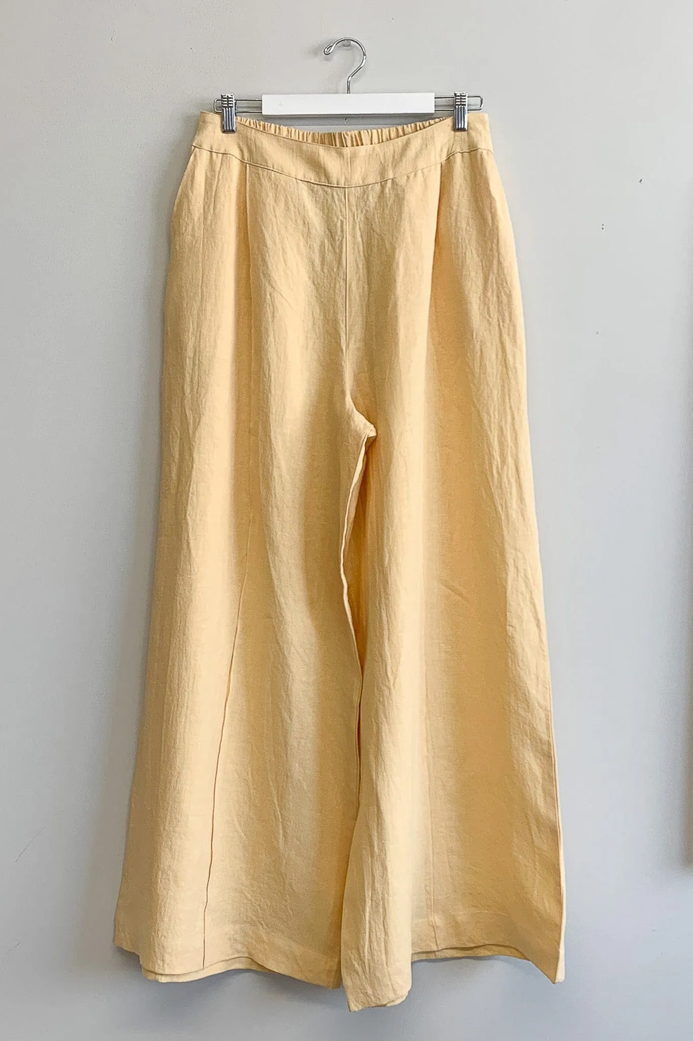 Imperfect Romy Pant Butter Yellow Linen sold by Eliza Faulkner product image thumbnail 2