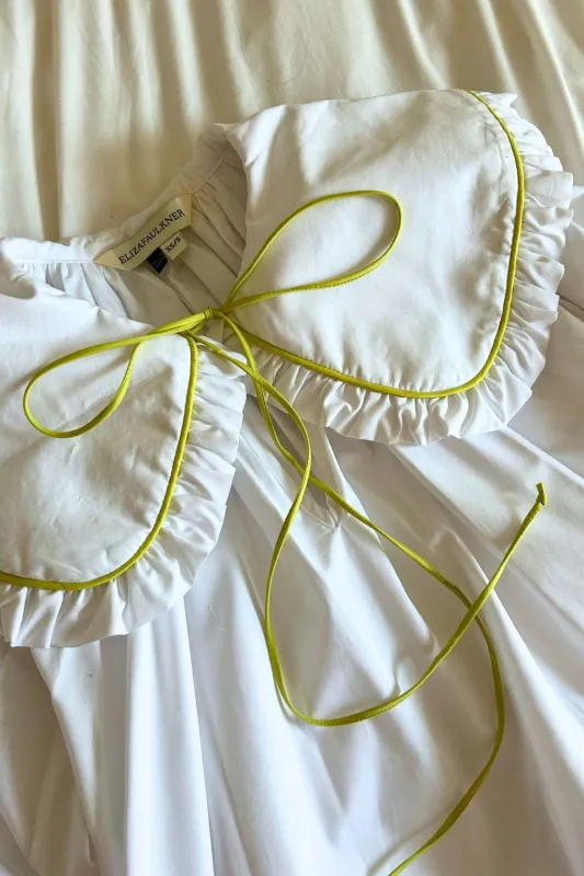 Sample Sawyer Top White And Green sold by Eliza Faulkner