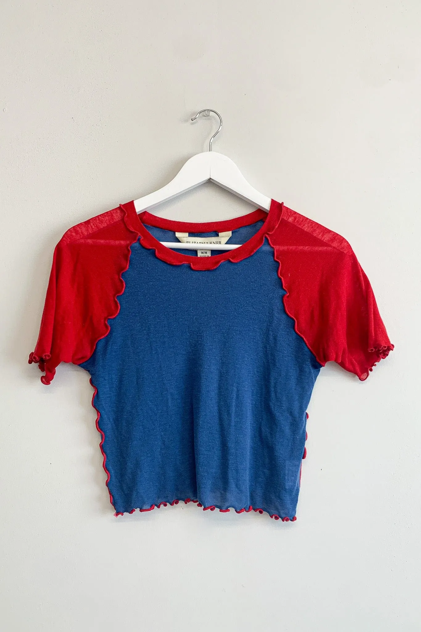 Secondhand Ruth Tee Red and Blue sold by Eliza Faulkner
