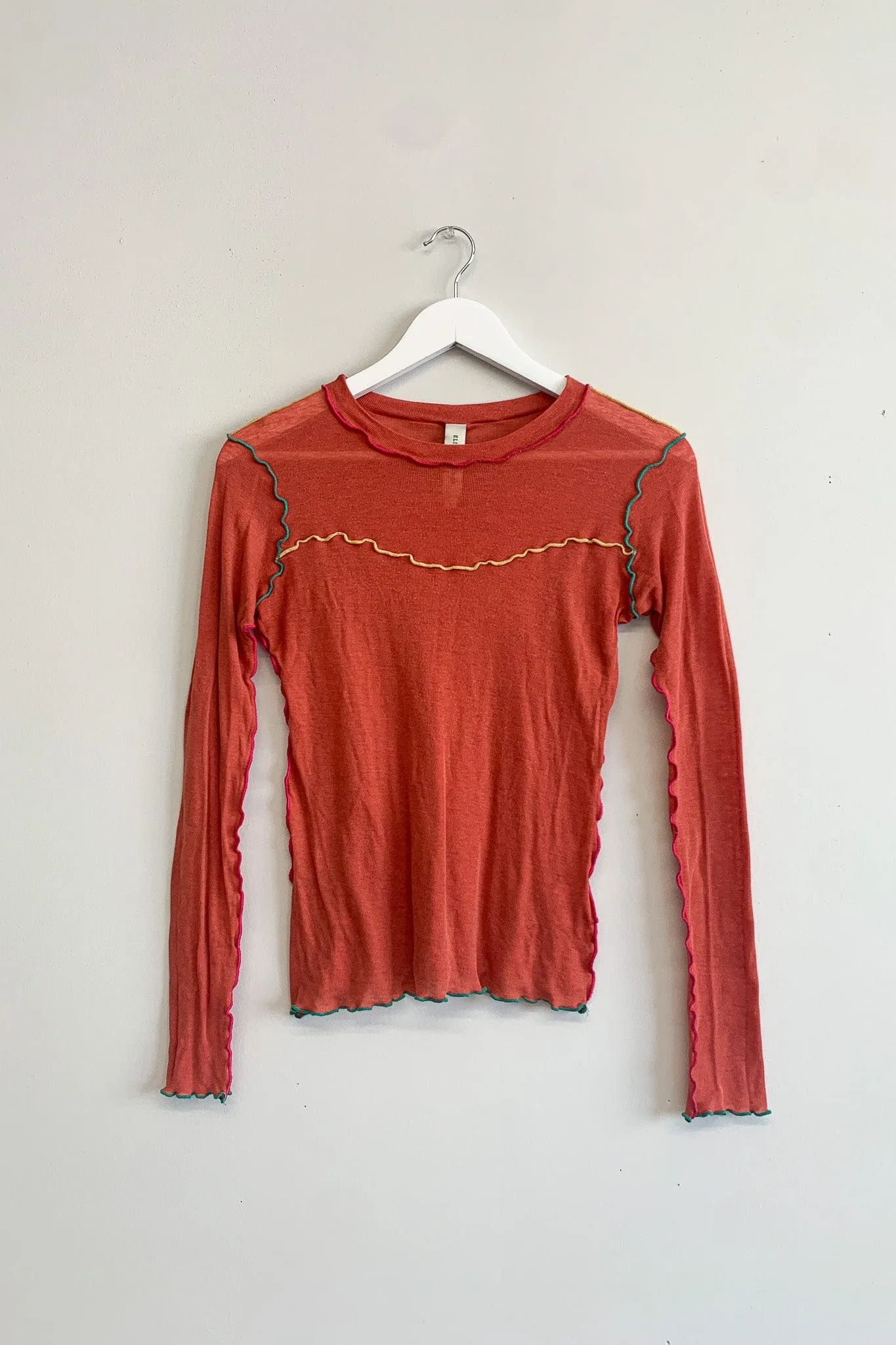 Secondhand Delia Top Terracota and Multicolour sold by Eliza Faulkner