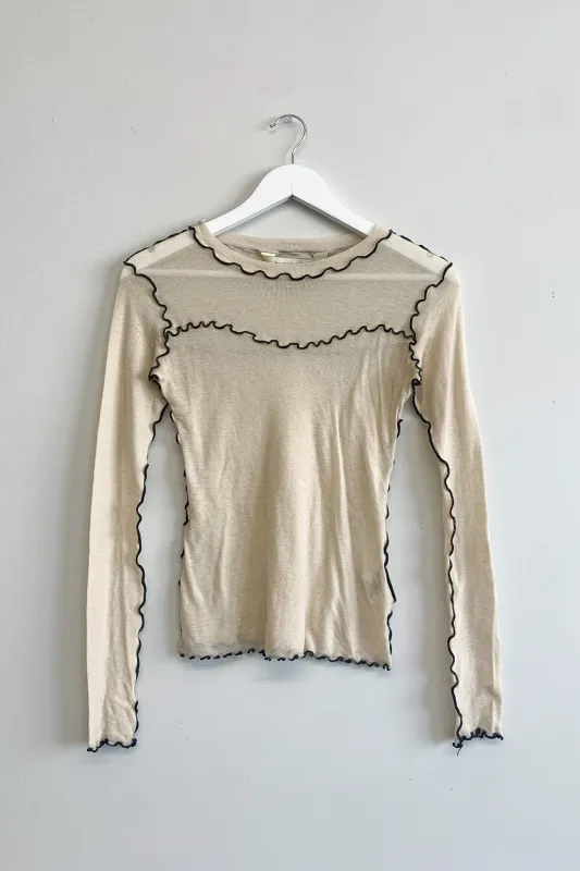 Secondhand White Delia Top made by Eliza Faulkner
