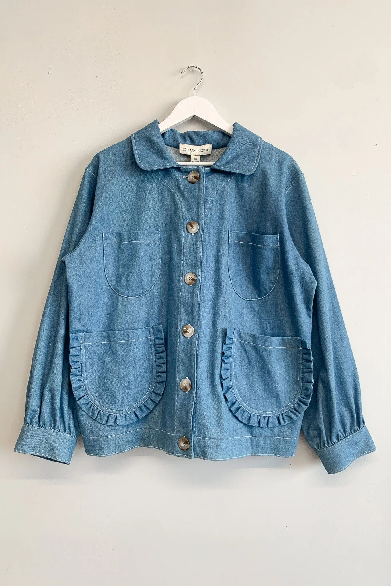 Imperfect Work Jacket Blue Denim sold by Eliza Faulkner product image thumbnail 2