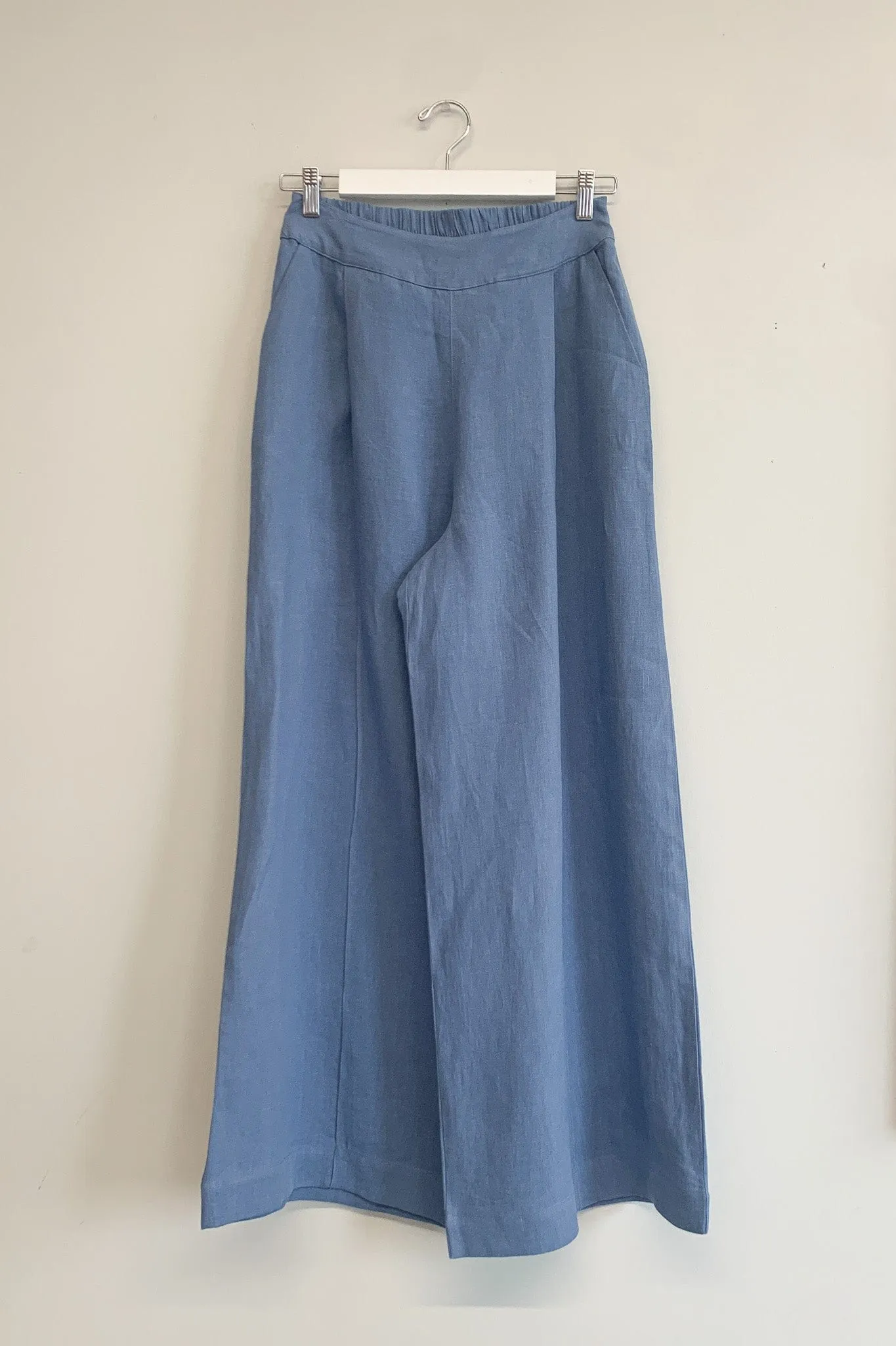 Sample Romy Pant Storm Blue Linen sold by Eliza Faulkner product image thumbnail 5